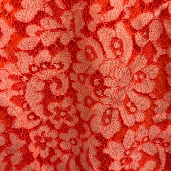 Madewell Lace Blossom Dress 4 orange white summer - Picture 4 of 9